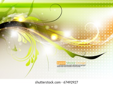 Elegant foliage background. eps10 vector format