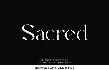 Elegant Font, aesthetic, Number. wedding font, Classic Lettering Minimal Fashion Designs. Typography modern serif fonts regular decorative vintage concept. vector illustration