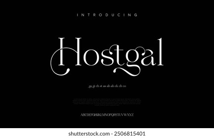 Elegant Font, aesthetic, Uppercase Lowercase and Number. wedding font, Classic Lettering Minimal Fashion Designs. Typography modern serif fonts regular decorative vintage concept. vector illustration
