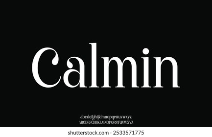 Elegant Font, aesthetic, Uppercase Lowercase and Number. wedding font, Classic Lettering Minimal Fashion Designs. Typography modern serif fonts regular decorative vintage concept. vector illustration