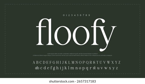 Elegant Font, aesthetic, Uppercase Lowercase and Number. wedding font, Classic Lettering Minimal Fashion Designs. Typography modern serif fonts regular decorative vintage concept. vector illustration
