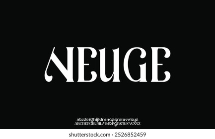 Elegant font alphabet logo. Typography Beauty fashion luxury classic letters serif fonts decorative wedding vintage retro logos. vector illustration