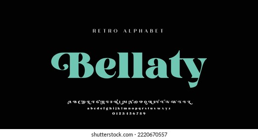 Elegant font alphabet. Minimal modern urban fonts for logo, brand etc. Typography vector illustration