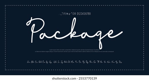 Elegant font alphabet uppercase lowercase and number. Classic lettering minimal fashion designs. Typography modern serif fonts regular decorative vintage concept. Vector illustration