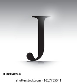 Elegant font design with shiny effect