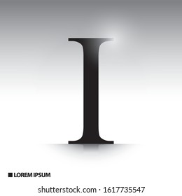 Elegant font design with shiny effect