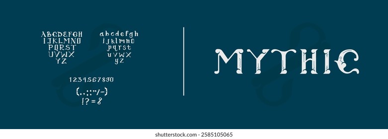 Elegant Font . Ethnic Font. Uppercase Lowercase Number and Bonus Symbol. Classic Lettering Minimal Fashion Designs. Typography decorative concept. vector illustration