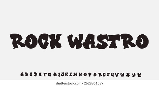 Elegant Font. Groovy Font. Graffiti Font. Creative Hand Drawn Uppercase. Street Art Classic Lettering Fashion Designs Typography modern serif decorative vintage concept vector illustration