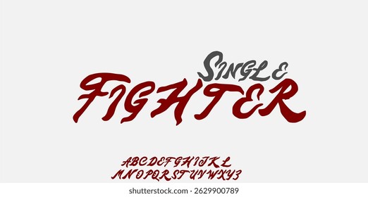 Elegant Font. Groovy Font. Graffiti Font. Creative Hand Drawn Uppercase. Street Art Classic Lettering Fashion Designs Typography modern serif decorative vintage concept vector illustration