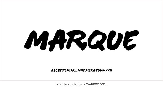 Elegant Font. Groovy Font. Graffiti Font. Creative Hand Drawn Uppercase. Street Art Classic Lettering Fashion Designs Typography modern serif decorative vintage concept vector illustration