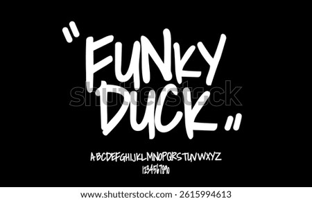 Elegant Font. Groovy Font. Graffiti Font. Creative Hand Drawn Uppercase and Number. Street Art Classic Lettering Fashion Designs Typography modern serif decorative vintage concept vector illustration