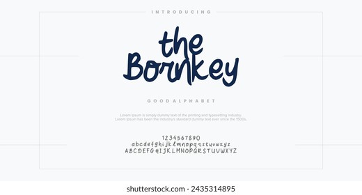 Elegant font letter alphabet set. Classic brown lettering Typographic Font. upper and lowercase with numbers. vector illustration