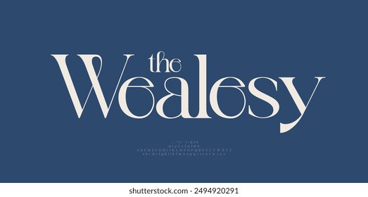 Elegant font logo letters alphabet. Typography luxury classic beauty lettering serif italic fonts decorative wedding vintage retro logos. vector illustration