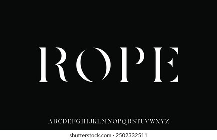 Elegant Font. Luxurious Glamour Exclusive Regular Font. Uppercase Lowercase and Number. Minimal Fashion Design