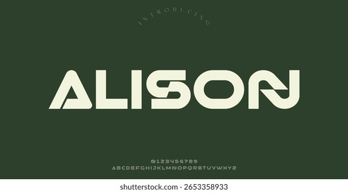 Elegant Font. Luxurious Glamour Exclusive Regular Font. Uppercase Lowercase and Number. Minimal Fashion Design