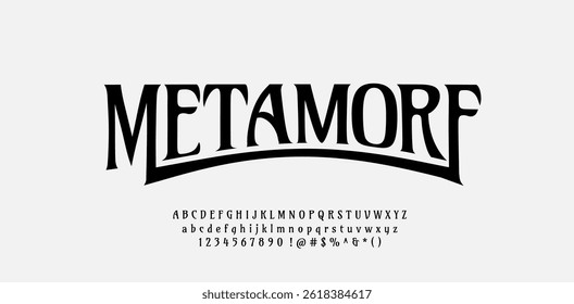 Elegant Font Luxury Uppercase Lowercase And Number. Classic Lettering Minimal Fashion Designs. Typography modern serif fonts regular decorative vintage concept. vector illustration