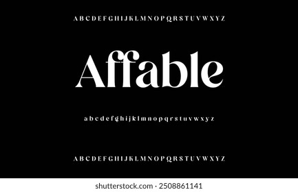 Elegant font and numbering for alphabet letters. Vector illustration of lovely wedding classic writing serif fonts decorated vintage retro theme.