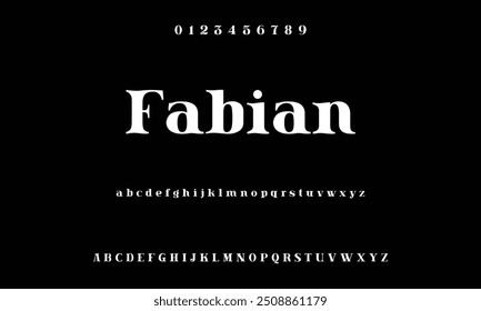 Elegant font and numbering for alphabet letters. Vector illustration of lovely wedding classic writing serif fonts decorated vintage retro theme.