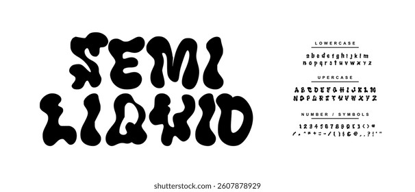 Elegant Font. Semi Liquid Font. Graffiti Font. Creative Hand Drawn Uppercase and Number. Street Art Classic Lettering Fashion Designs Typography modern serif  decorative vintage concept 