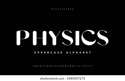 Elegant Font Set. Modern Serif Font Uppercase Lowercase and Number for lettering typography fonts vector illustration