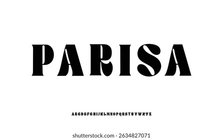 Elegant Font Uppercase Classic Lettering Minimal Fashion Designs. Typography modern serif fonts regular decorative vintage concept. vector illustration