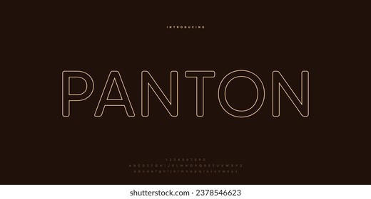 Elegant Font Uppercase Lowercase and Number. Classic Lettering Minimal Fashion Designs. Typography modern san serif fonts regular decorative vintage concept. vector illustration