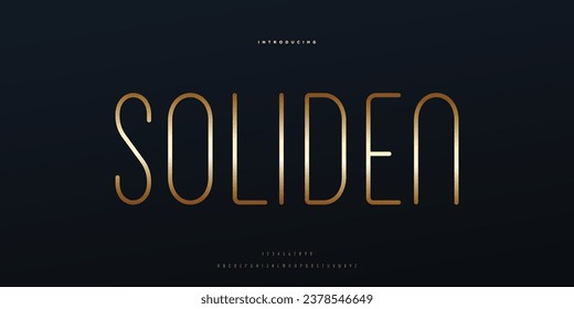 Elegant Font Uppercase Lowercase and Number. Classic Lettering Minimal Fashion Designs. Typography modern san serif fonts regular decorative vintage concept. vector illustration