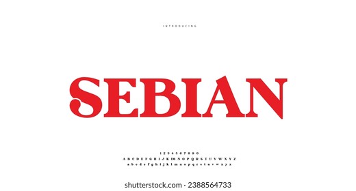 Elegant Font Uppercase Lowercase and Number. Classic Lettering Minimal Fashion Designs. Typography modern Serif fonts regular decorative vintage concept. vector illustration