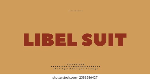 Elegant Font Uppercase Lowercase and Number. Classic Lettering Minimal Fashion Designs. Typography modern Sen Serif fonts regular decorative vintage concept. vector illustration