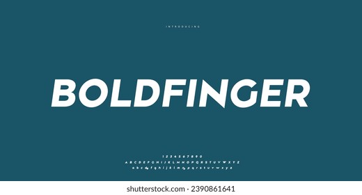 Eleganter Font Uppercase Lowercase und Anzahl. Classic Lettering Minimal Fashion Designs. Typografie moderne Sen-Serif Schriftarten regelmäßige dekorative Vintage-Konzept. Vektorgrafik