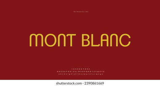 Elegant Font Uppercase Lowercase and Number. Classic Lettering Minimal Fashion Designs. Typography modern Sen serif fonts regular decorative vintage concept. vector illustration