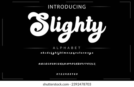 Elegant Font Uppercase Lowercase and Number. Classic Lettering Minimal Fashion Designs. Typography modern serif fonts regular decorative vintage concept. vector illustration