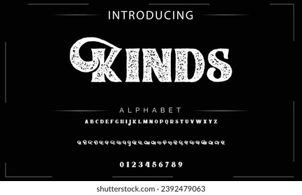 Elegant Font Uppercase Lowercase and Number. Classic Lettering Minimal Fashion Designs. Typography modern serif fonts regular decorative vintage concept. vector illustration