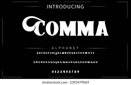 Elegant Font Uppercase Lowercase and Number. Classic Lettering Minimal Fashion Designs. Typography modern serif fonts regular decorative vintage concept. vector illustration