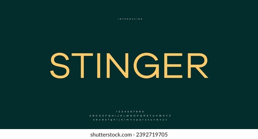 Elegant Font Uppercase Lowercase and Number. Classic Lettering Minimal Fashion Designs. Typography modern Sen Serif fonts regular decorative vintage concept. vector illustration.