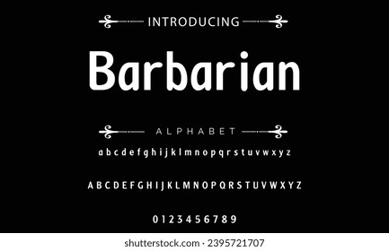 Elegant Font Uppercase Lowercase and Number. Classic Lettering Minimal Fashion Designs. Typography modern serif fonts regular decorative vintage concept. vector illustration