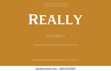 Elegant Font Uppercase Lowercase and Number. Classic Lettering Minimal Fashion Designs. Typography modern serif fonts regular decorative vintage concept. vector illustration