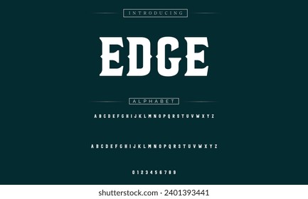 Elegant Font Uppercase Lowercase and Number. Classic Lettering Minimal Fashion Designs. Typography modern serif fonts regular decorative vintage concept. vector illustration