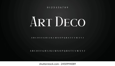 Elegant Font Uppercase Lowercase and Number. Classic Lettering Minimal Fashion Designs. Typography modern serif fonts regular decorative vintage concept. vector illustration