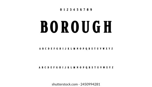 Elegant Font Uppercase Lowercase and Number. Classic Lettering Minimal Fashion Designs. Typography modern serif fonts regular decorative vintage concept. vector illustration