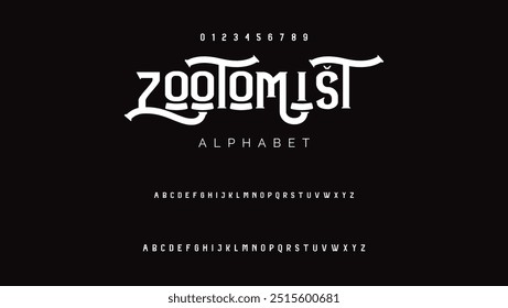 Elegant Font Uppercase Lowercase and Number. Classic Lettering Minimal Fashion Designs. Typography modern serif fonts regular decorative vintage concept. vector illustration