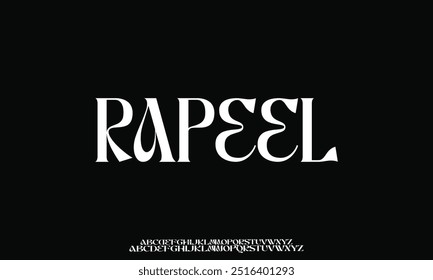 Elegant Font Uppercase Lowercase and Number. Classic Lettering Minimal Fashion Designs. Typography modern serif fonts regular decorative vintage concept. vector illustration