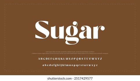 Letra elegante maiúscula minúscula e número. Clássico Lettering minimal Fashion Designs. Tipografia moderna serif fontes decorativo regular