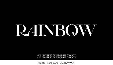 Elegant Font Uppercase Lowercase and Number. Classic Lettering Minimal Fashion Designs. Typography modern serif fonts regular decorative vintage concept. vector illustration