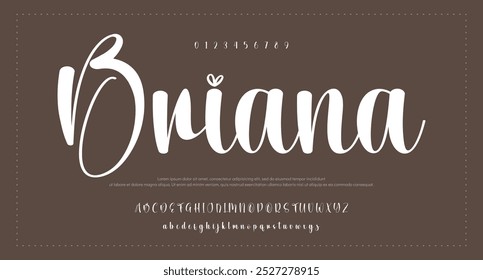 Letra elegante maiúscula minúscula e número. Clássico Lettering minimal Fashion Designs. Tipografia moderna sans serif fontes conceito vintage decorativo regular. ilustração vetorial