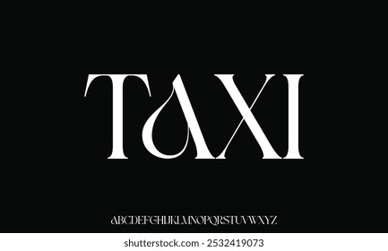 Elegant Font Uppercase Lowercase and Number. Classic Lettering Minimal Fashion Designs. Typography modern serif fonts regular decorative vintage vector illustration