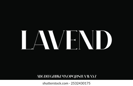 Fonte Elegante Número Minúsculo Maiúsculo E E Comercial. Clássico Lettering minimal Fashion Designs. Tipografia modernas fontes serif conceito vintage decorativo regular. ilustração vetorial