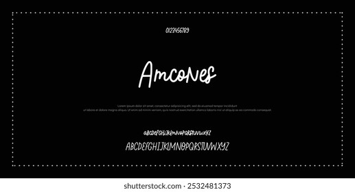 Elegant Font Uppercase Lowercase And Number. Classic Lettering Minimal Fashion Designs. Typography modern serif fonts regular decorative vintage concept. vector illustration