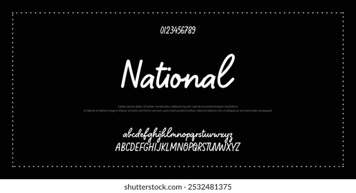 Elegant Font Uppercase Lowercase And Number. Classic Lettering Minimal Fashion Designs. Typography modern serif fonts regular decorative vintage concept. vector illustration