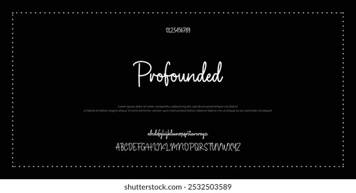 Elegant Font Uppercase Lowercase And Number. Classic Lettering Minimal Fashion Designs. Typography modern serif fonts regular decorative vintage concept. vector illustration